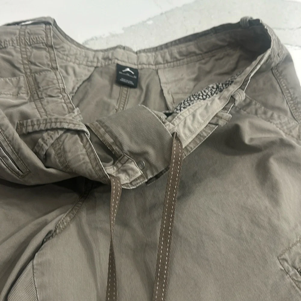 Jordan Cargo Shorts Mens 40 Brown Ripstop Military Baggy Drawstring